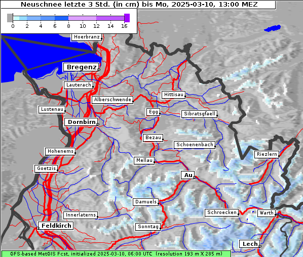 Neuschnee, 10. 3. 2025