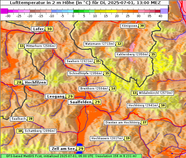 Temperatur, 1. 7. 2025
