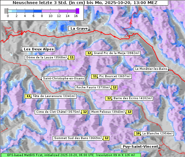 Neuschnee, 20. 10. 2025