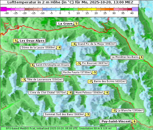 Temperatur, 20. 10. 2025