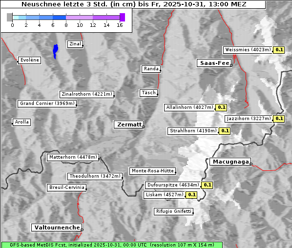 Neuschnee, 31. 10. 2025