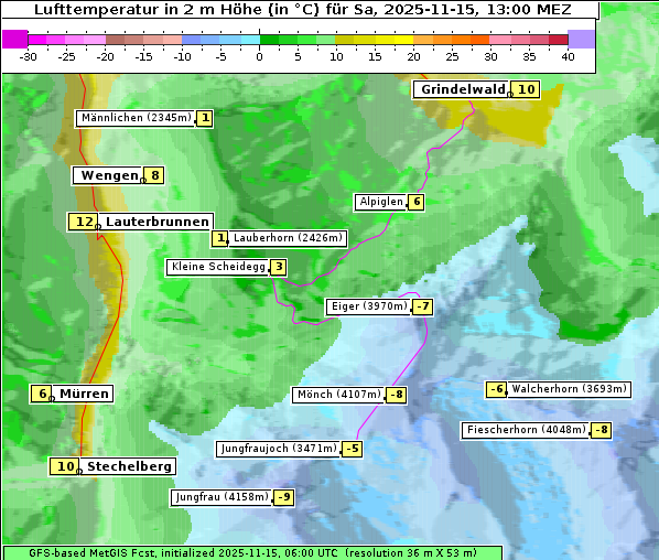 Temperatur, 15. 11. 2025