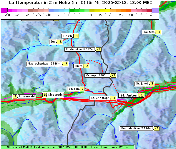 Temperatur, 18. 2. 2026