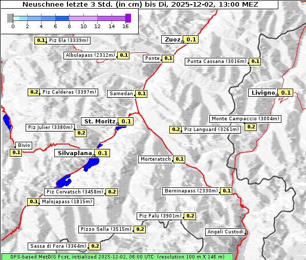 Neuschnee, 2. 12. 2025