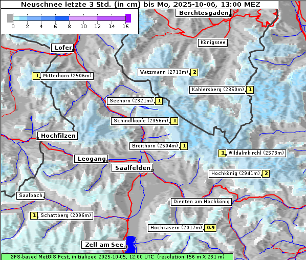 Neuschnee, 6. 10. 2025