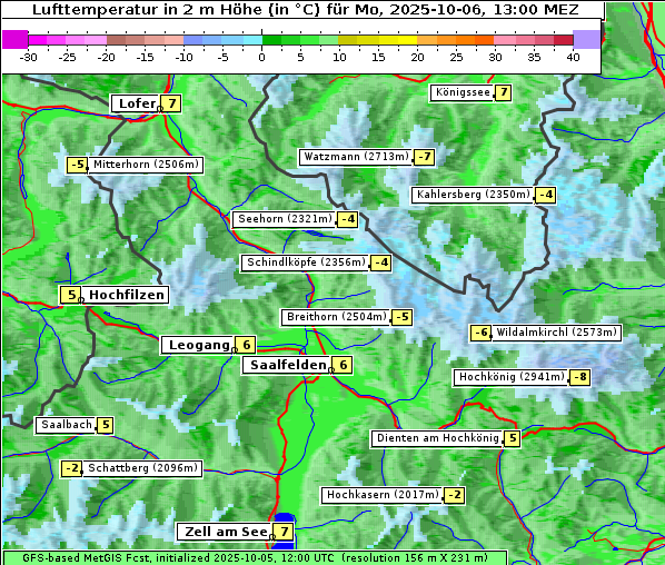 Temperatur, 6. 10. 2025