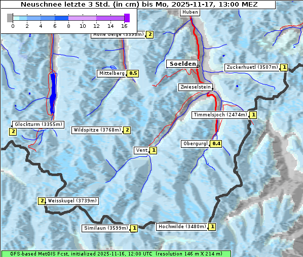 Neuschnee, 17. 11. 2025