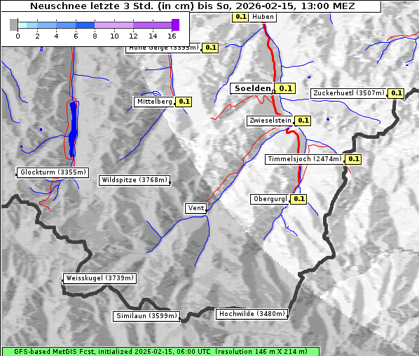 Neuschnee, 15. 2. 2026