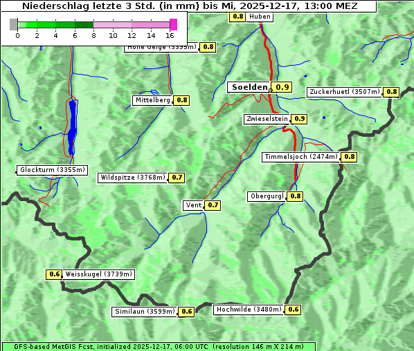 Niederschlag, 17. 12. 2025