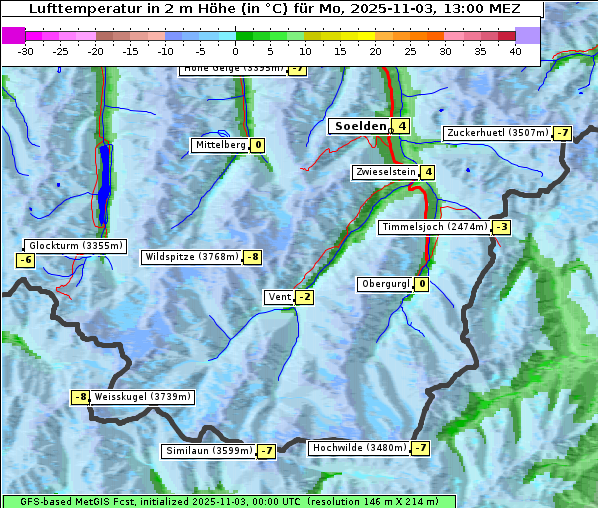 Temperatur, 3. 11. 2025