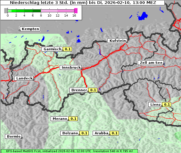 Niederschlag, 10. 2. 2026