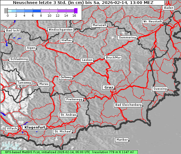Neuschnee, 14. 2. 2026