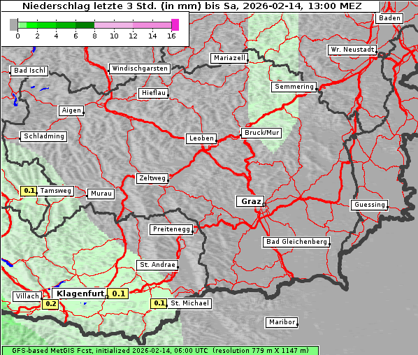 Niederschlag, 14. 2. 2026