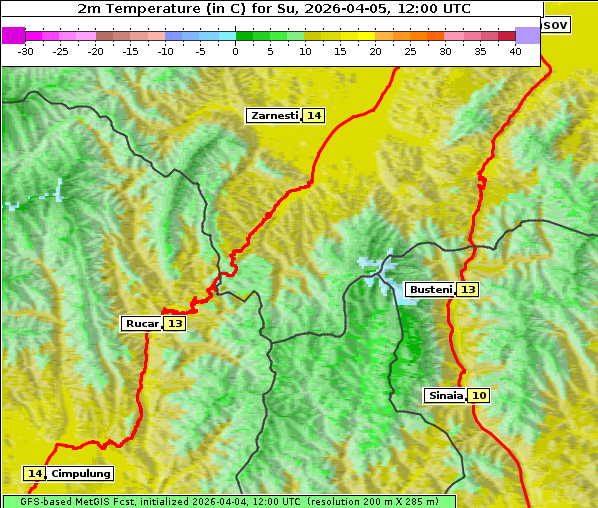 Temperatur, 5. 4. 2026