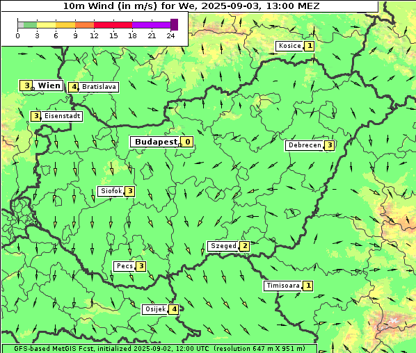 Wind, 3. 9. 2025