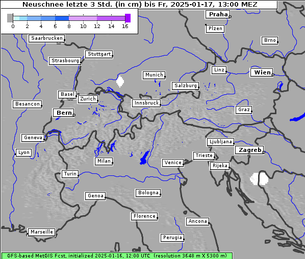 Neuschnee, 17. 1. 2025