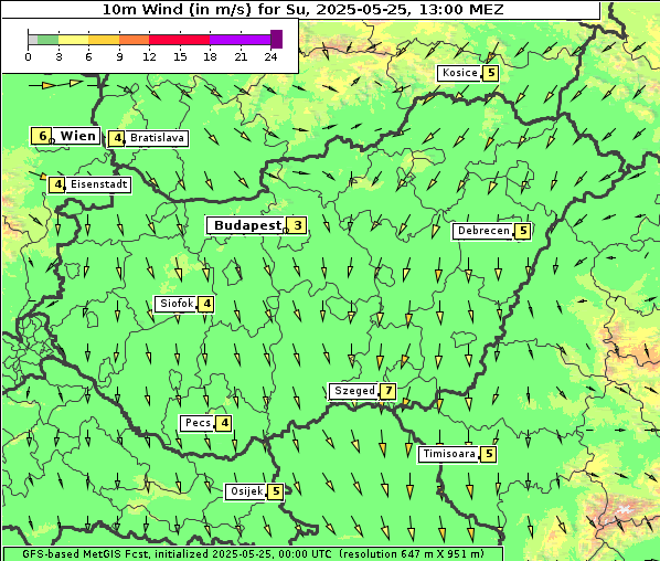 Wind, 25. 5. 2025