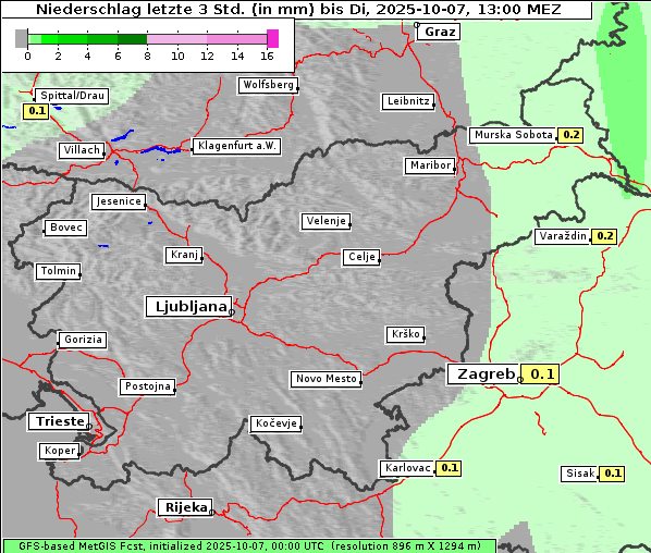 Niederschlag, 7. 10. 2025