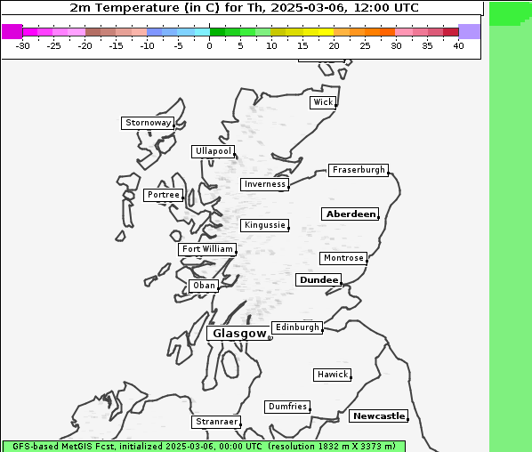 Temperatur, 6. 3. 2025