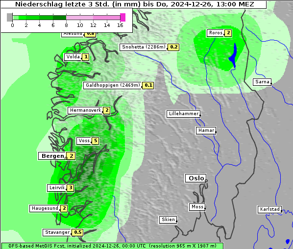 Niederschlag, 26. 12. 2024