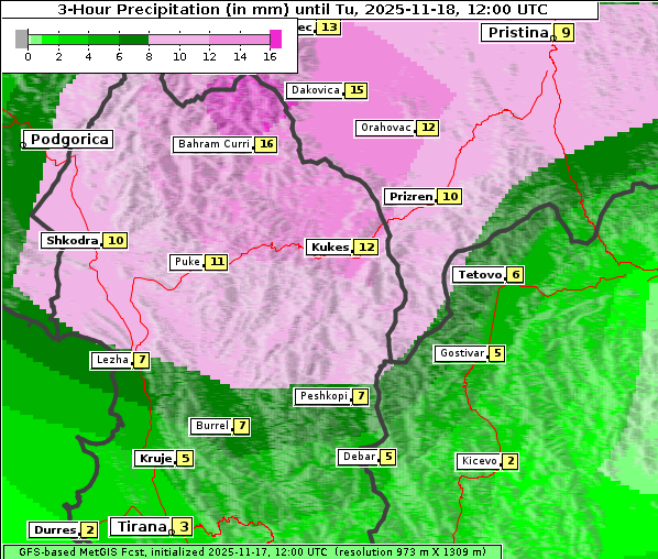 Niederschlag, 18. 11. 2025