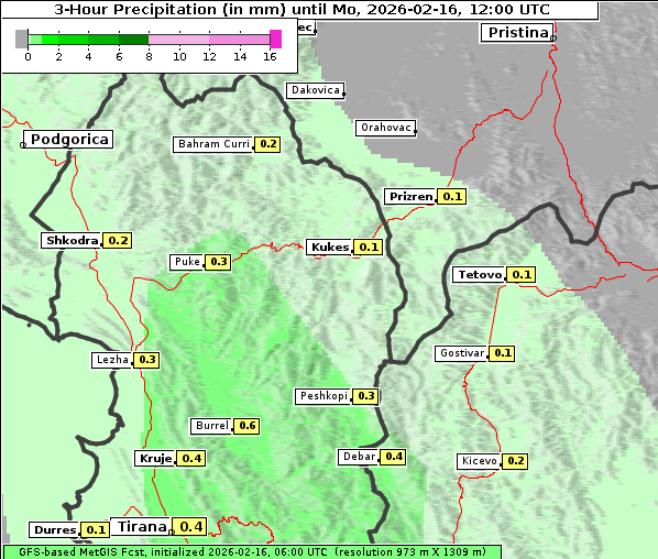 Niederschlag, 16. 2. 2026