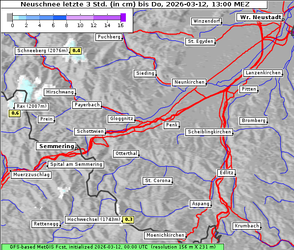 Neuschnee, 12. 3. 2026
