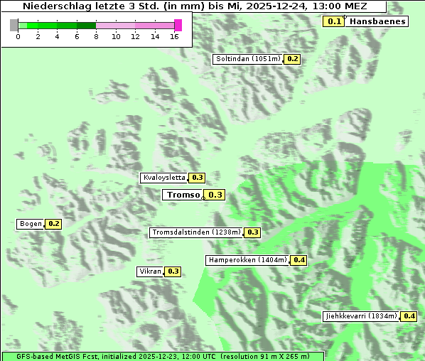 Niederschlag, 24. 12. 2025
