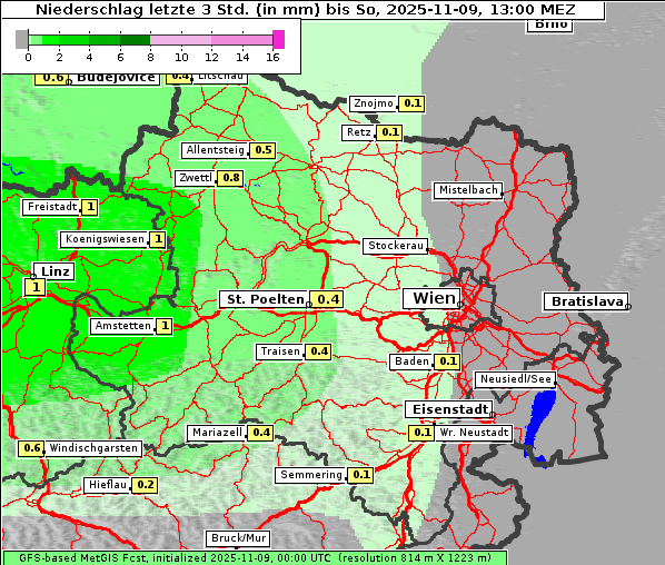 Niederschlag, 9. 11. 2025
