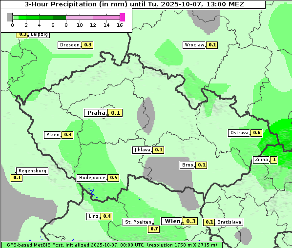 Niederschlag, 7. 10. 2025