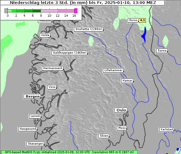 Niederschlag, 10. 1. 2025