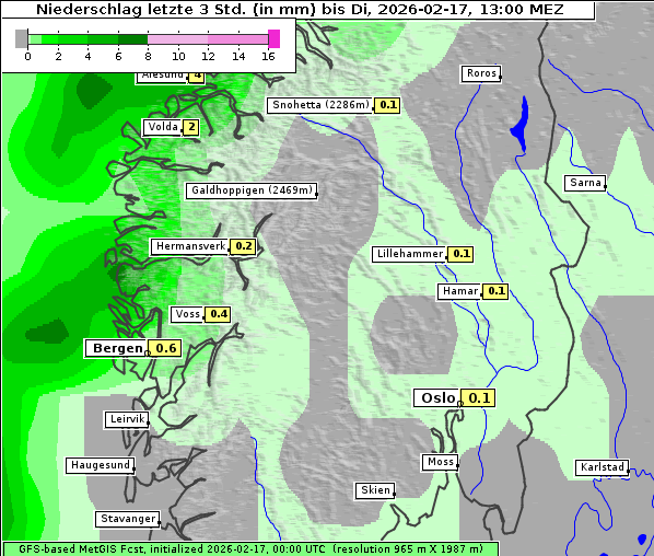 Niederschlag, 17. 2. 2026