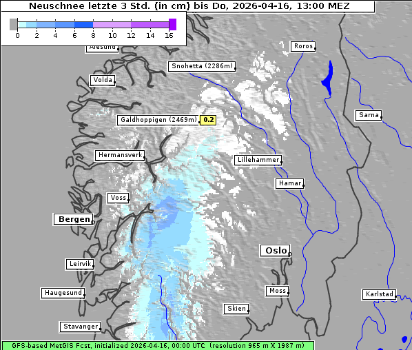 Neuschnee, 16. 4. 2026