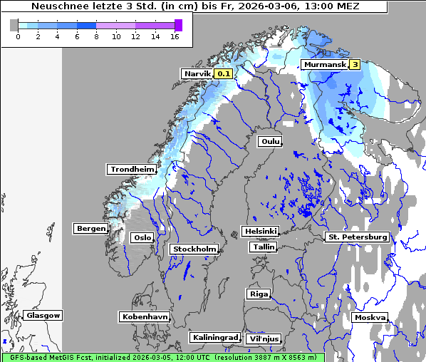 Neuschnee, 6. 3. 2026