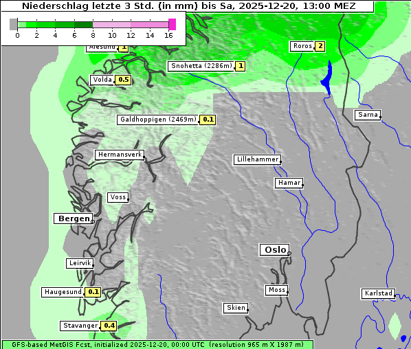 Niederschlag, 20. 12. 2025