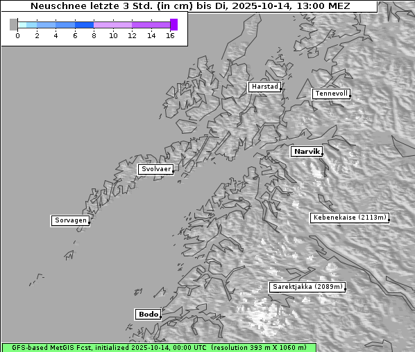 Neuschnee, 14. 10. 2025