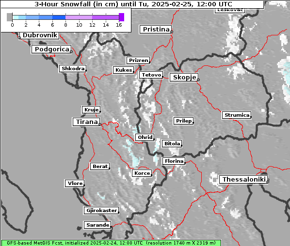 Neuschnee, 25. 2. 2025