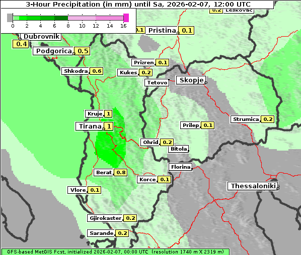 Niederschlag, 7. 2. 2026