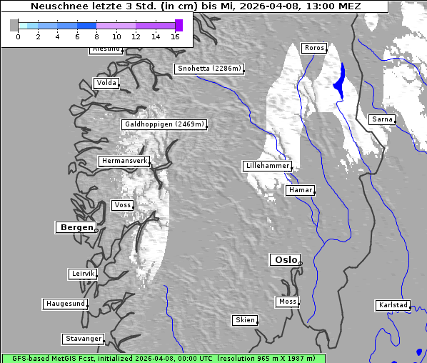 Neuschnee, 8. 4. 2026