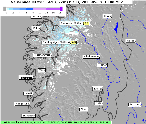 Neuschnee, 30. 5. 2025