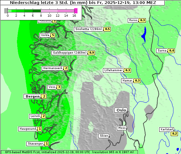 Niederschlag, 19. 12. 2025