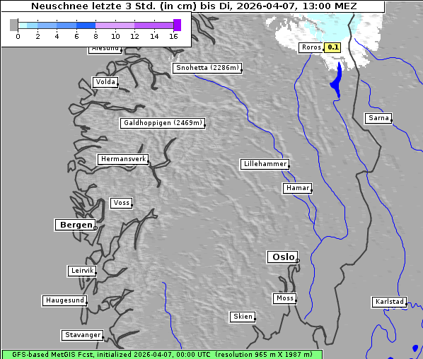 Neuschnee, 7. 4. 2026