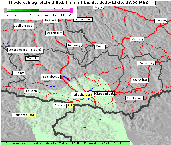 Niederschlag, 15. 11. 2025