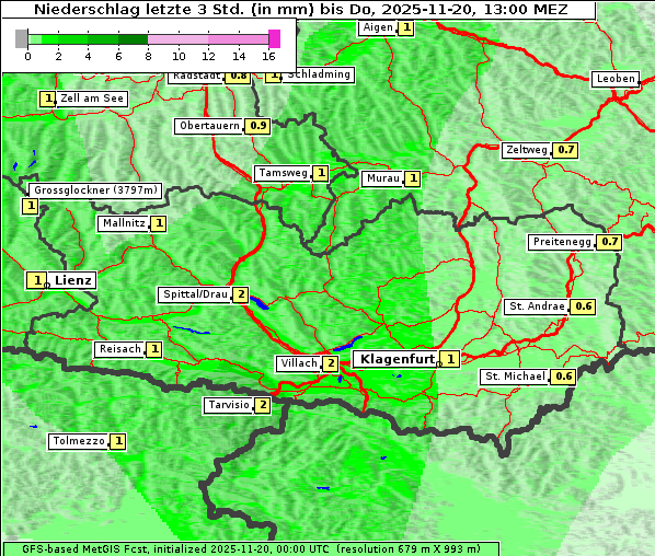 Niederschlag, 20. 11. 2025