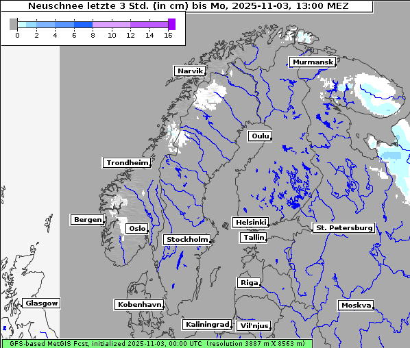 Neuschnee, 3. 11. 2025