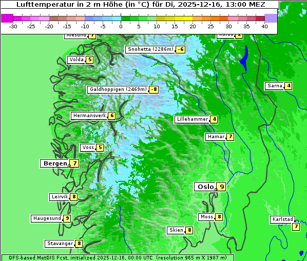 Temperatur, 16. 12. 2025