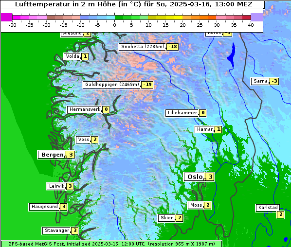 Temperatur, 16. 3. 2025