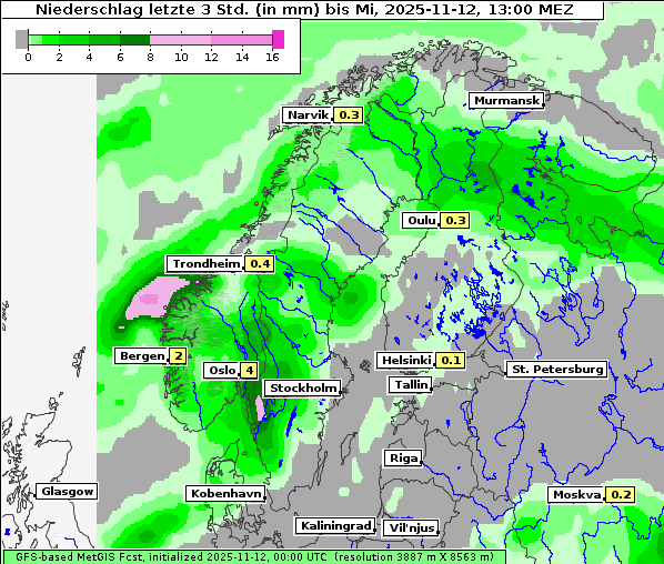 Niederschlag, 12. 11. 2025