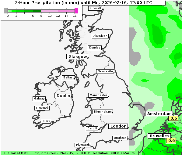 Niederschlag, 16. 2. 2026