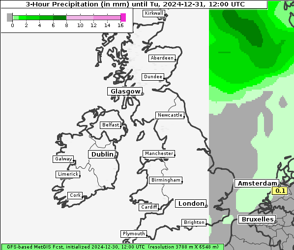 Niederschlag, 31. 12. 2024